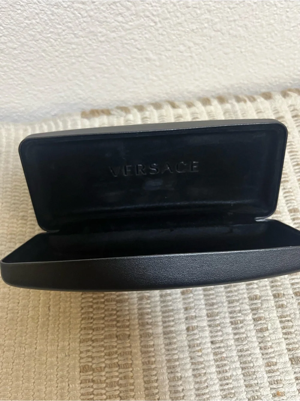 Versace Black Case with Gold Lettering